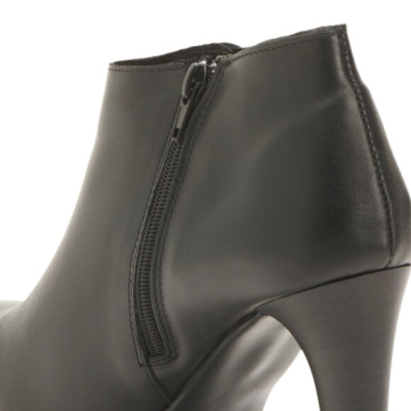 NEW  RIZZOLI Leather Ankle Heeled Booties With Lateral Zipper black 269tn - Picture 4 of 5